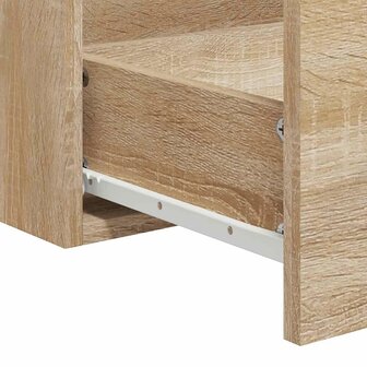 Badkamerkast met spiegel bewerkt hout sonoma eikenkleurig 9