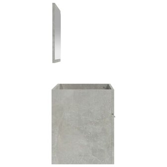 Badkamerkast met spiegel bewerkt hout betongrijs 6