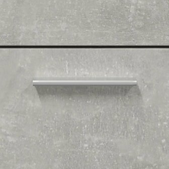 Badkamerkast met spiegel bewerkt hout betongrijs 9