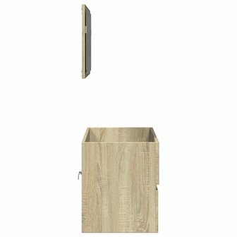 Badkamerkast met spiegel 80x38,5x45 cm sonoma eikenkleurig 5