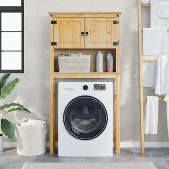 Wasmachinekast Corona massief grenenhout 1
