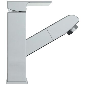 Wastafelkraan met uittrekfunctie 157x172 mm verchroomd  4