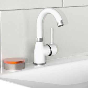 EISL Wastafelmengkraan FUTURA wit en chroomkleurig 7