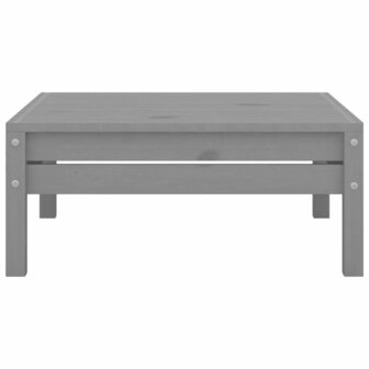 3-delige Loungeset massief grenenhout grijs 8