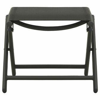 3-delige Loungeset textileen en aluminium zwart 9