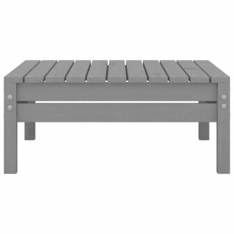 3-delige Loungeset massief grenenhout grijs 8