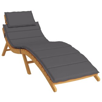 Ligbedkussen 186x58x3 cm oxford stof antracietkleurig 3