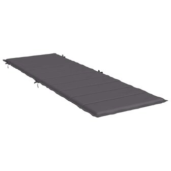 Ligbedkussen 186x58x3 cm oxford stof antracietkleurig 4