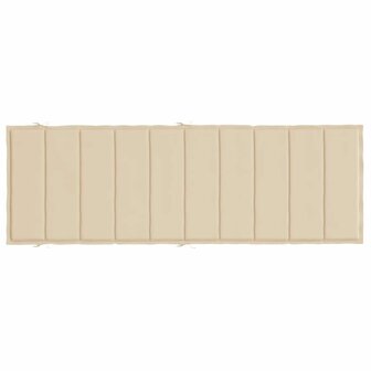 Ligbedkussen 186x58x3 cm oxford stof beige 5