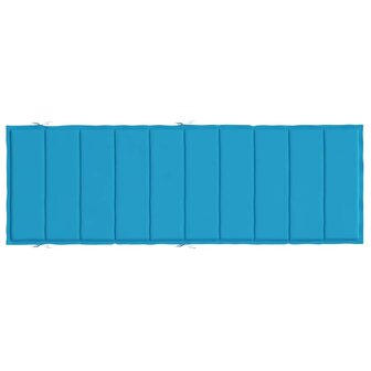Ligbedkussen 186x58x3 cm oxford stof blauw 5