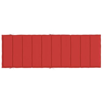 Ligbedkussen 186x58x3 cm oxford stof rood 5