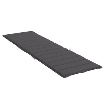 Ligbedkussen 200x50x3cm oxford stof antracietkleurig 4