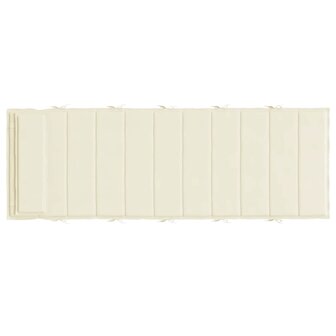 Ligbedkussen 180x60x3 cm oxford stof cr&egrave;mekleurig 5
