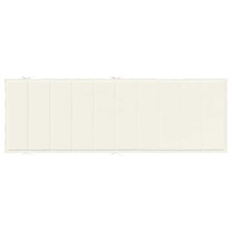 Ligbedkussen 186x58x3 cm stof gem&ecirc;leerd cr&egrave;mekleurig 6