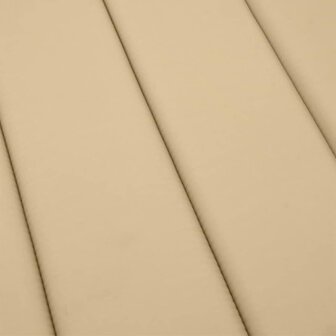 Ligbedkussen 186x58x3 cm stof gem&ecirc;leerd beige 8