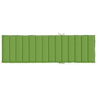 Ligbedkussen 200x50x4 cm stof gem&ecirc;leerd groen 5