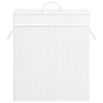 Wasmand met 1 vak 83 L bamboe wit 4