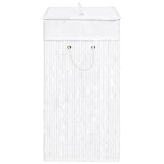 Wasmand met 1 vak 83 L bamboe wit 5