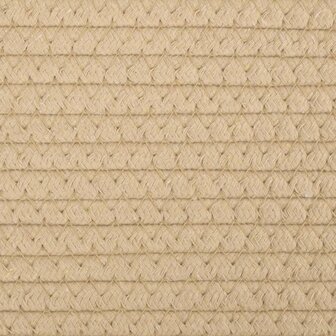 Wasmand &Oslash; 55x36 cm katoen beige en wit 7