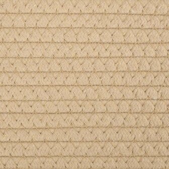 Wasmand &Oslash; 60x36 cm katoen beige en wit 7