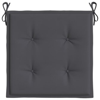 Tuinstoelkussens 2 st 40x40x3 cm oxford stof antracietkleurig 6