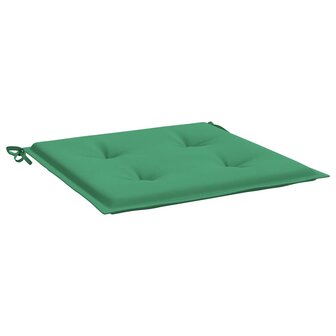 Tuinstoelkussens 2 st 40x40x3 cm oxford stof groen 5