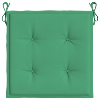 Tuinstoelkussens 2 st 40x40x3 cm oxford stof groen 6