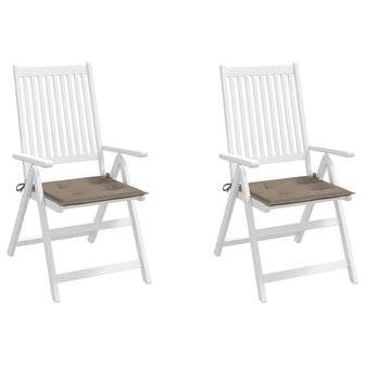 Tuinstoelkussens 2 st 40x40x3 cm oxford stof taupe 4