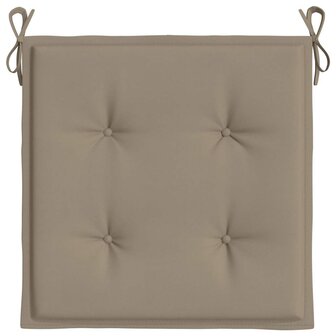 Tuinstoelkussens 2 st 40x40x3 cm oxford stof taupe 6