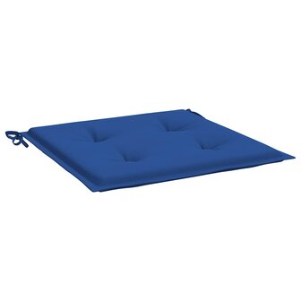 Tuinstoelkussens 2 st 40x40x3 cm oxford stof koningsblauw 5