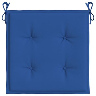 Tuinstoelkussens 2 st 40x40x3 cm oxford stof koningsblauw 6