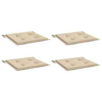 Tuinstoelkussens 4 st 50x50x3 cm oxford stof beige 3
