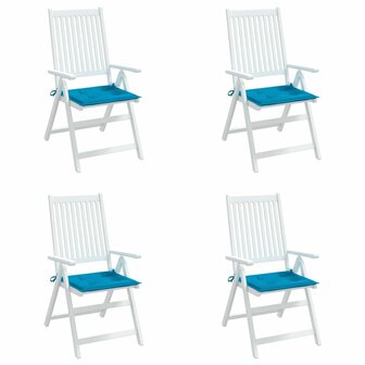 Tuinstoelkussens 4 st 50x50x3 cm oxford stof blauw 4
