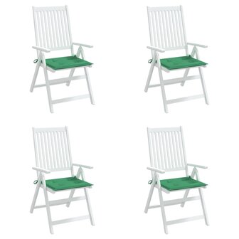 Tuinstoelkussens 4 st 50x50x3 cm oxford stof groen 4