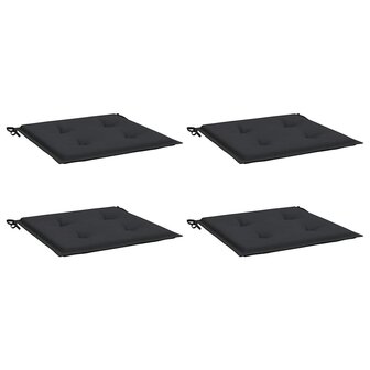 Tuinstoelkussens 4 st 50x50x3 cm oxford stof zwart 3