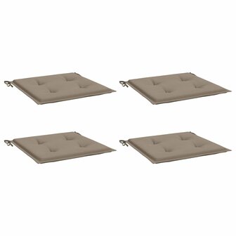 Tuinstoelkussens 4 st 50x50x3 cm oxford stof taupe 3