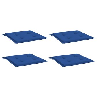 Tuinstoelkussens 4 st 50x50x3 cm oxford stof koningsblauw 3