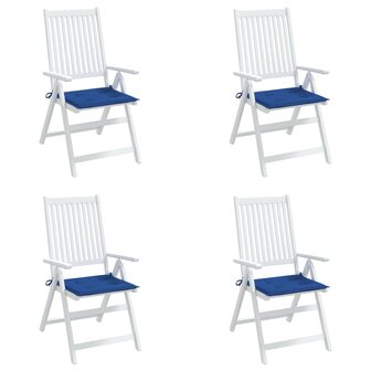 Tuinstoelkussens 4 st 50x50x3 cm oxford stof koningsblauw 4