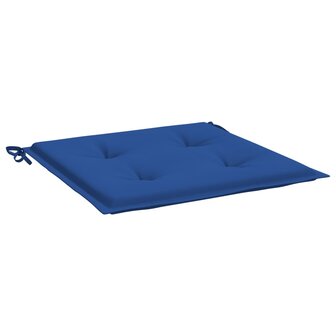 Tuinstoelkussens 4 st 50x50x3 cm oxford stof koningsblauw 5