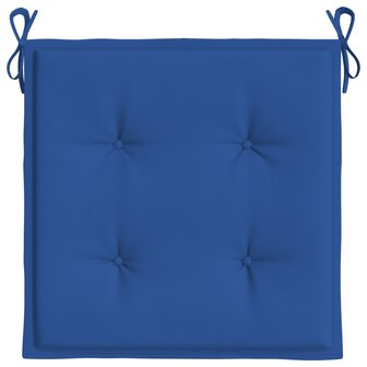 Tuinstoelkussens 4 st 50x50x3 cm oxford stof koningsblauw 6