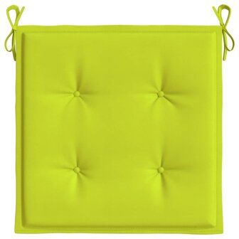 Tuinstoelkussens 4 st 50x50x3 cm oxford stof felgroen 5