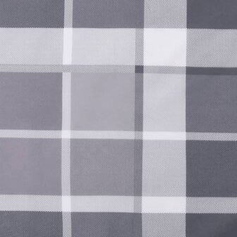 Tuinstoelkussens 4 st 50x50x3 cm oxford stof ruitpatroon grijs 8