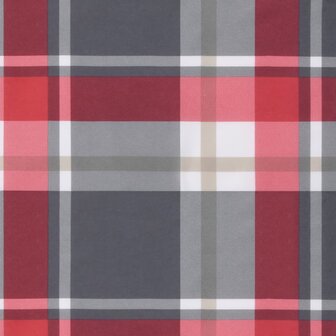 Tuinstoelkussens 2 st 100x50x3 cm oxford stof ruitpatroon rood 9