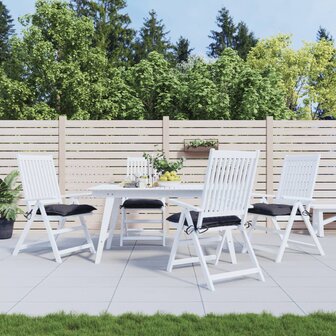 Stoelkussens 4 st 40x40x7 cm oxford stof antracietkleurig 1