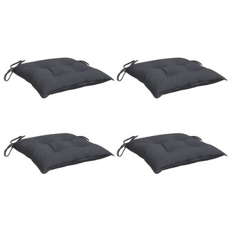 Stoelkussens 4 st 40x40x7 cm oxford stof antracietkleurig 3