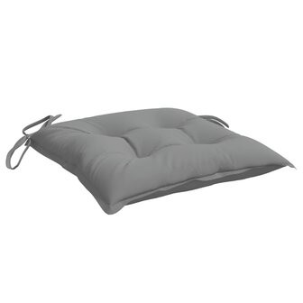 Stoelkussens 4 st 40x40x7 cm oxford stof grijs 5
