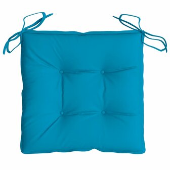 Stoelkussens 2 st 40x40x7 cm oxford stof lichtblauw 6
