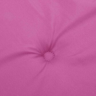 Tuinstoelkussens 6 st 40x40x3 cm stof roze 7