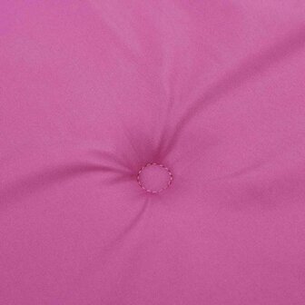 Tuinstoelkussens 2 st 50x50x3 cm stof roze 7