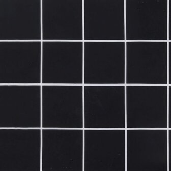 Stoelkussens 2 st hoge rug ruitpatroon stof zwart 8